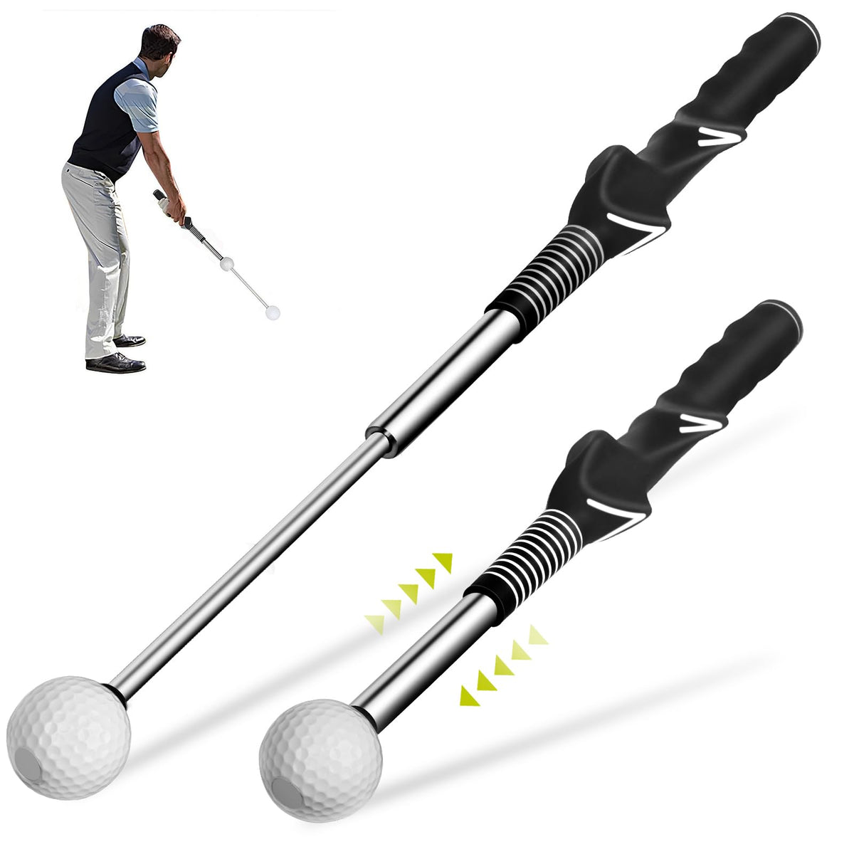 Pin Seeker Grip Trainer X Swing Stick Retractable Version